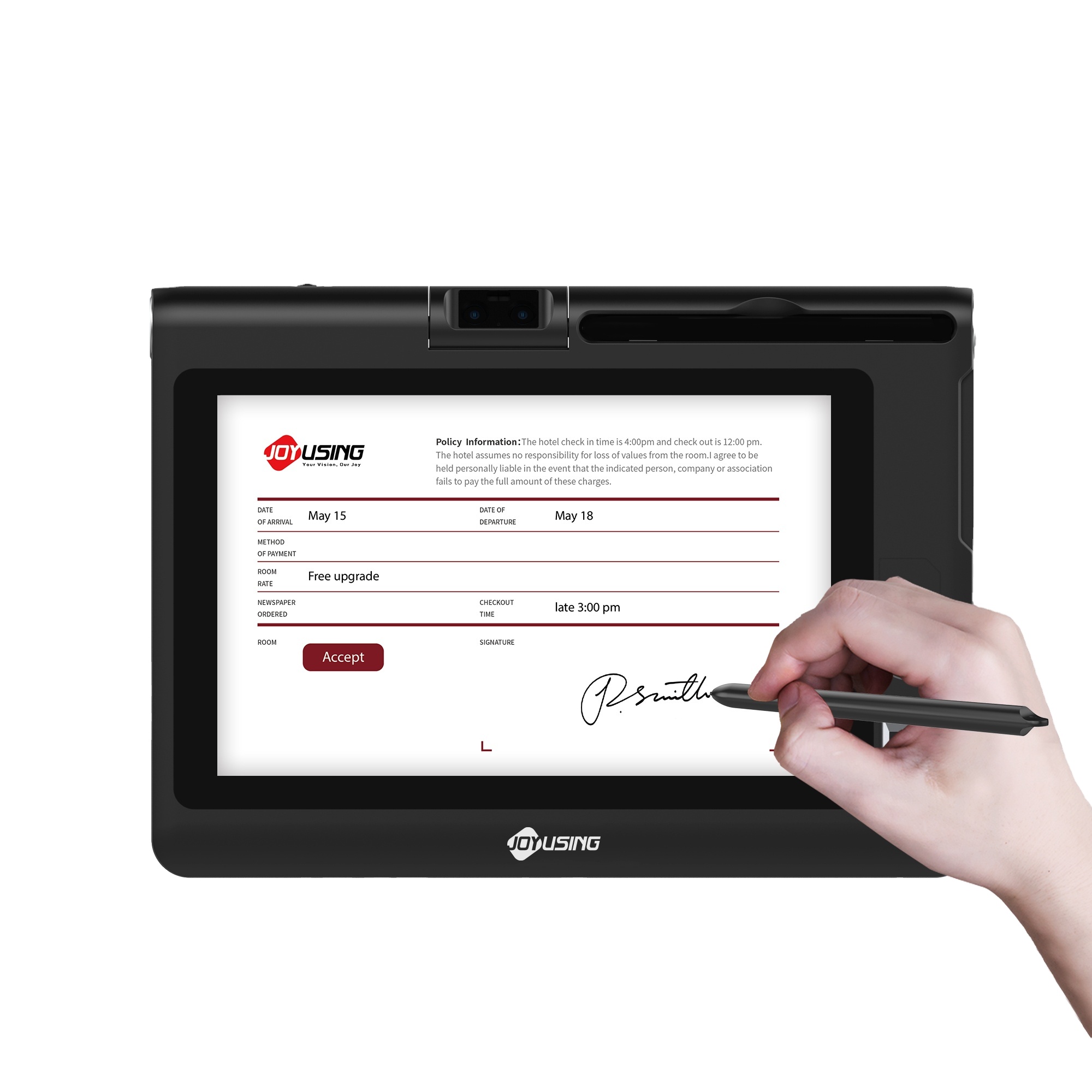 Digital Signature Pad - Digitales Signaturpad mit 10,1-Zoll-Display und Smartcard-Lesegerät