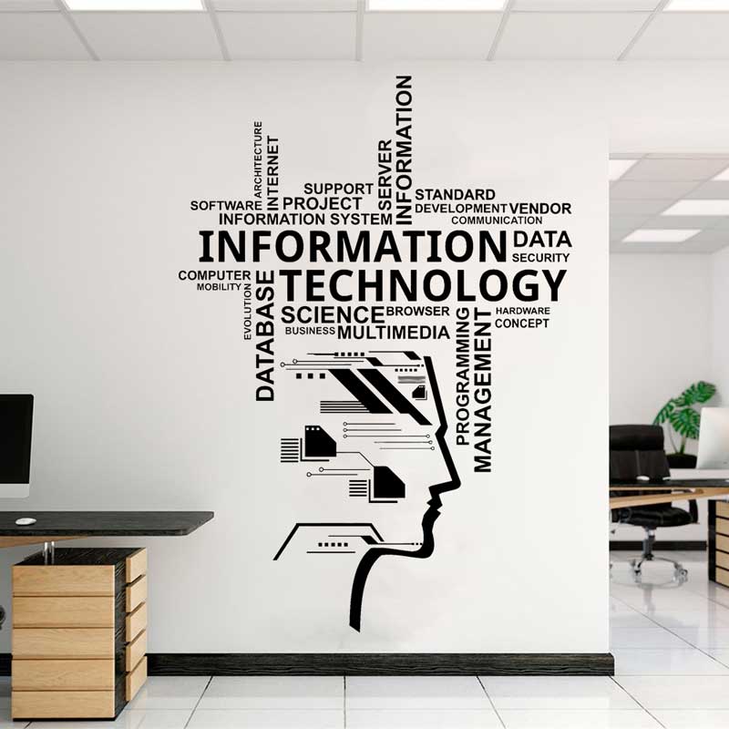 Information Technology Officer - Informationen Technologie Vinyl Wand Aufkleber Educational