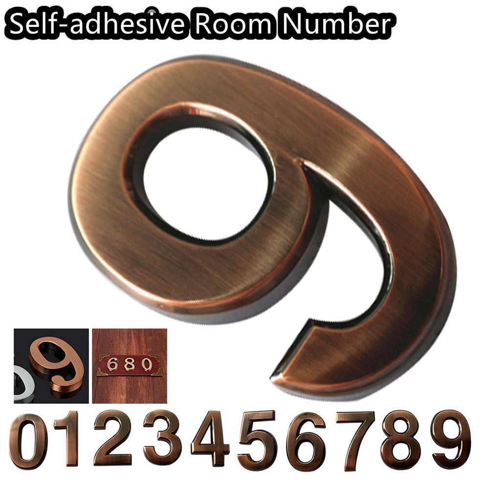 Digital Signature Pad - 1 PC 3D Bronze Ziffer selbstklebende