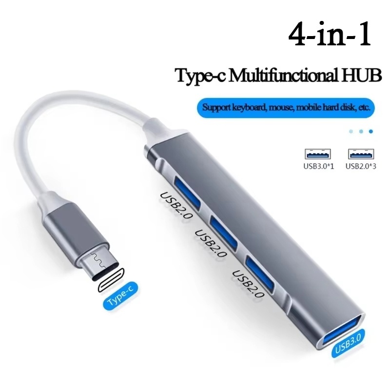 Multi Port Usb Hub - 4-Port Multi-Splitter USB 3.0 Hub Typ-C