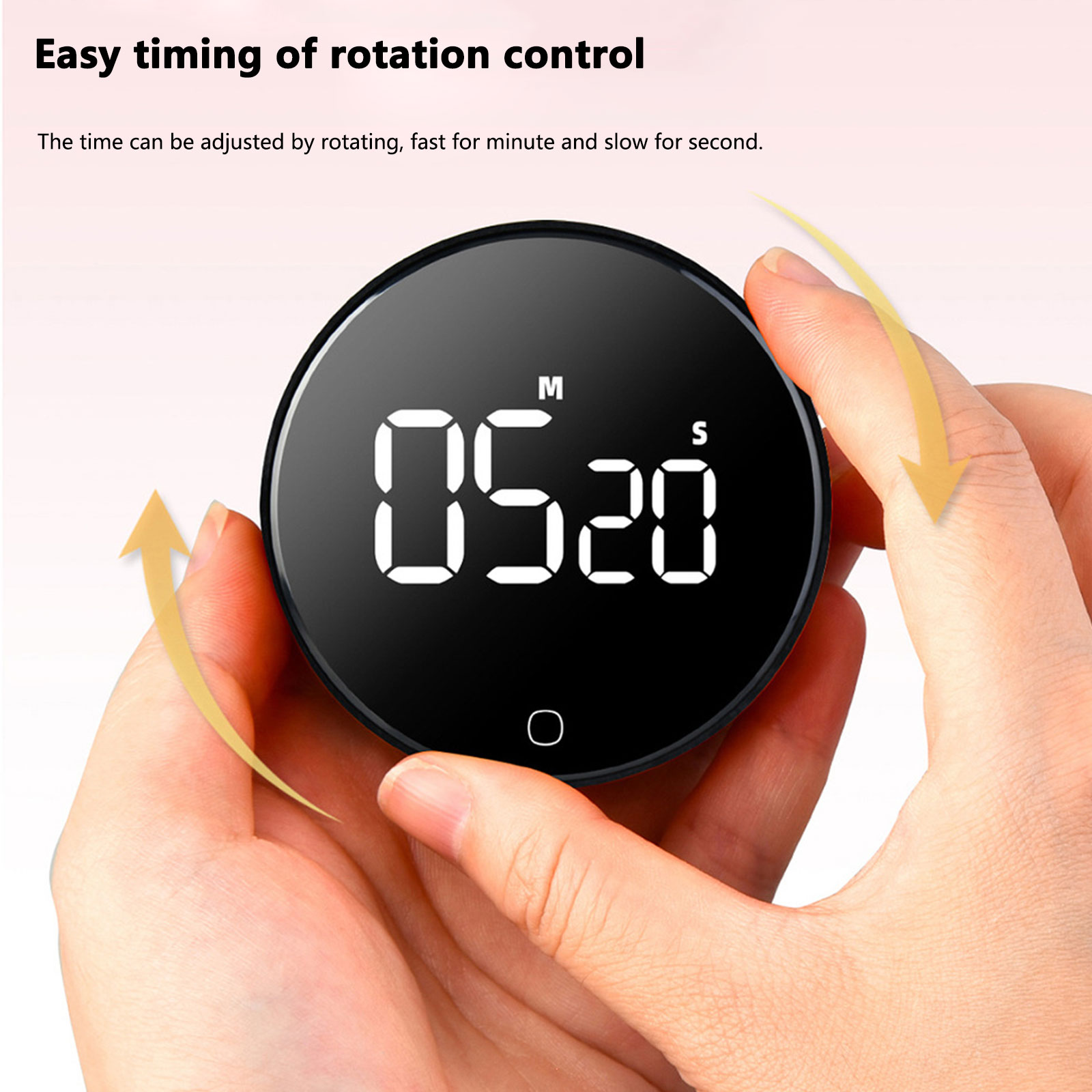 Digital Timer Countdown - LED Digitaler Küchentimer USB-Aufladbar Magnetischer Back-Countdown-Reminder