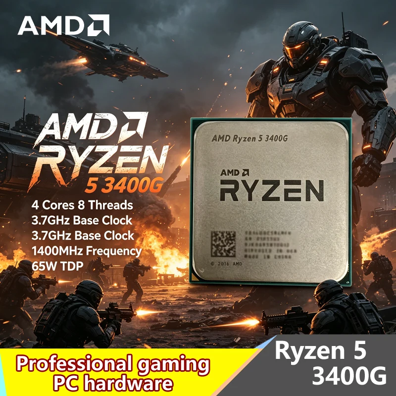 Amd Cpu Ryzen 5 - AMD Ryzen 5 3400G AM4 Desktop-CPU