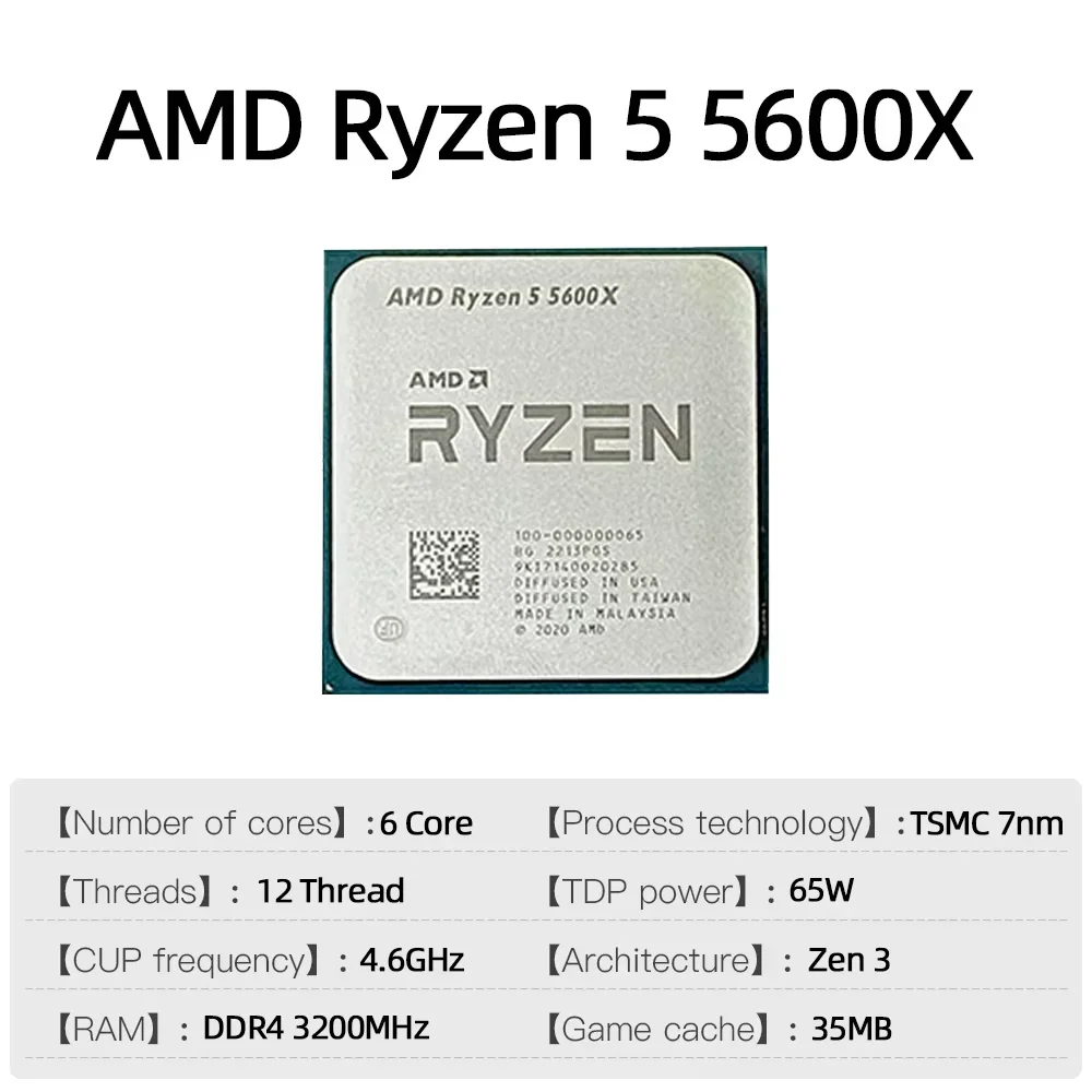AMD Ryzen 5 5600X Prozessor Ge – Amd Cpu Ryzen 5 Bewertung und Preis