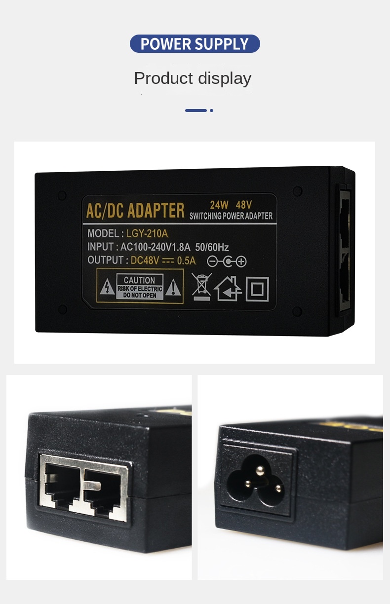 POE Gigabit Power 48V0,5A/24V  – Power Over Ethernet Bewertung und Preis