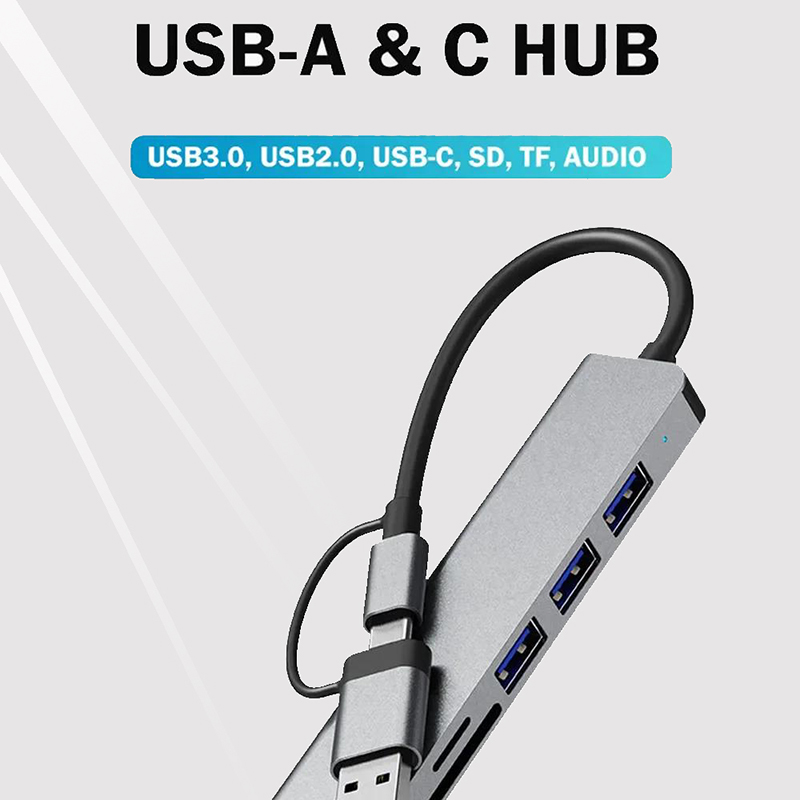 Typ-C-Hub USB-Splitter 8-in-1  – Multi Port Usb Hub Bewertung und Preis