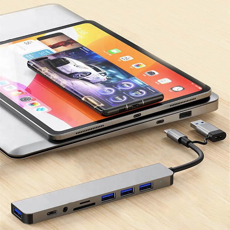 Typ-C-Hub USB-Splitter 8-in-1  – Multi Port Usb Hub Bewertung und Preis