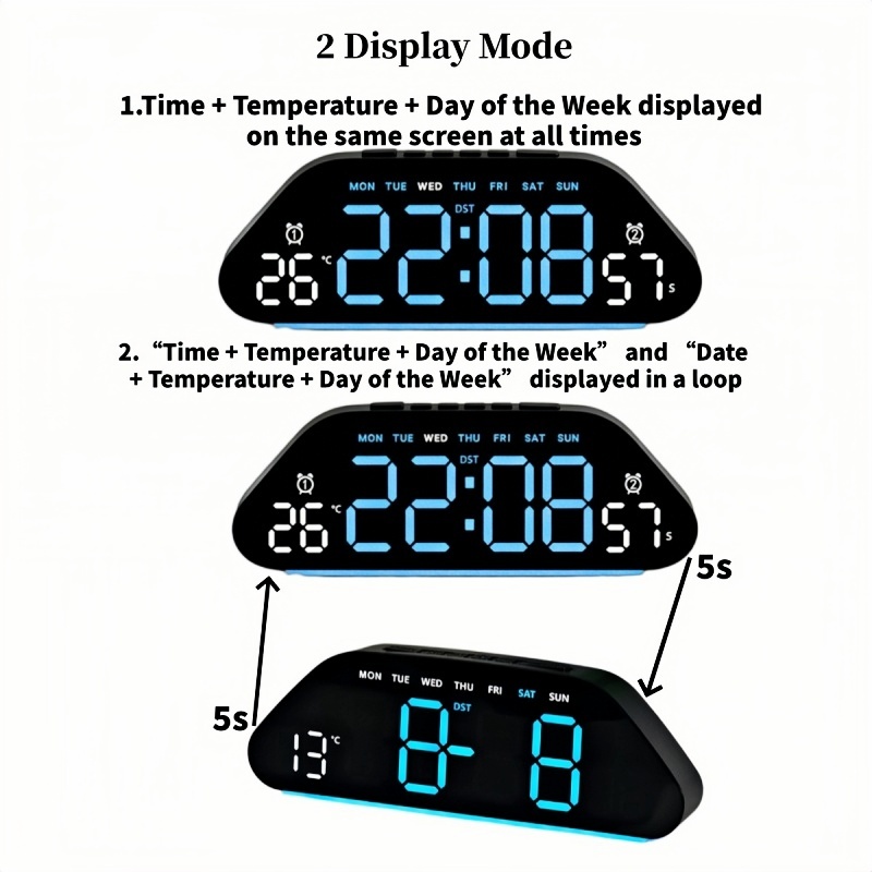 LED Digitaler Wecker mit Tempe – Digital Timer Countdown Bewertung und Preis