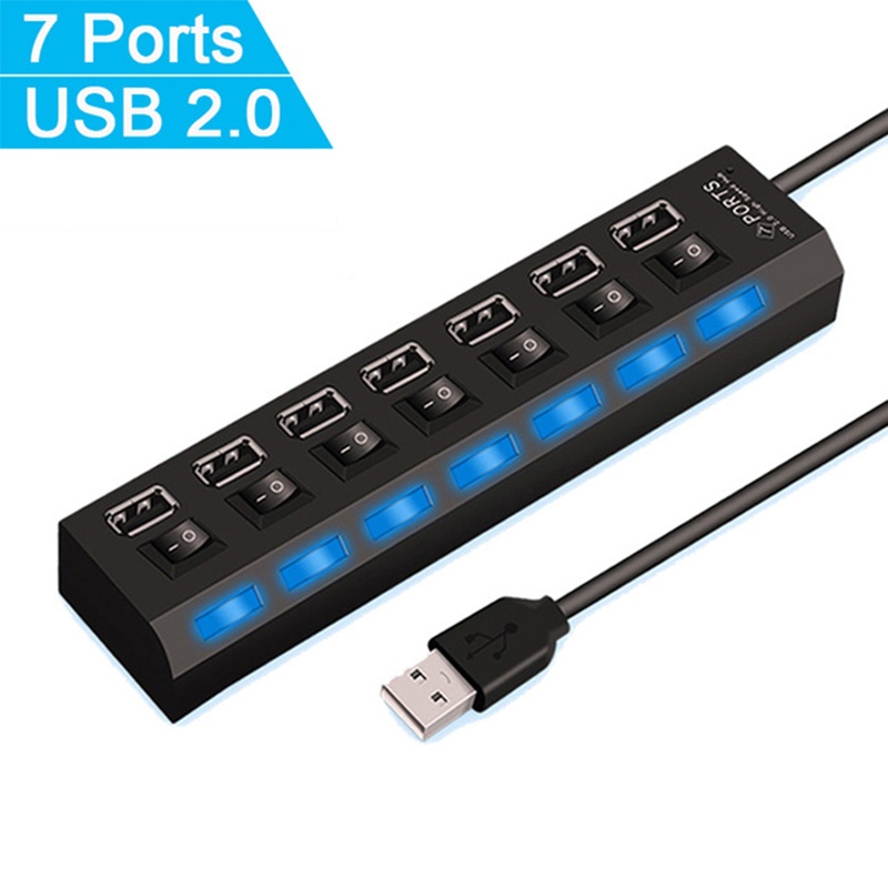 7-Port-USB-2.0-Hub-Splitter fü – Multi Port Usb Hub Bewertung und Preis