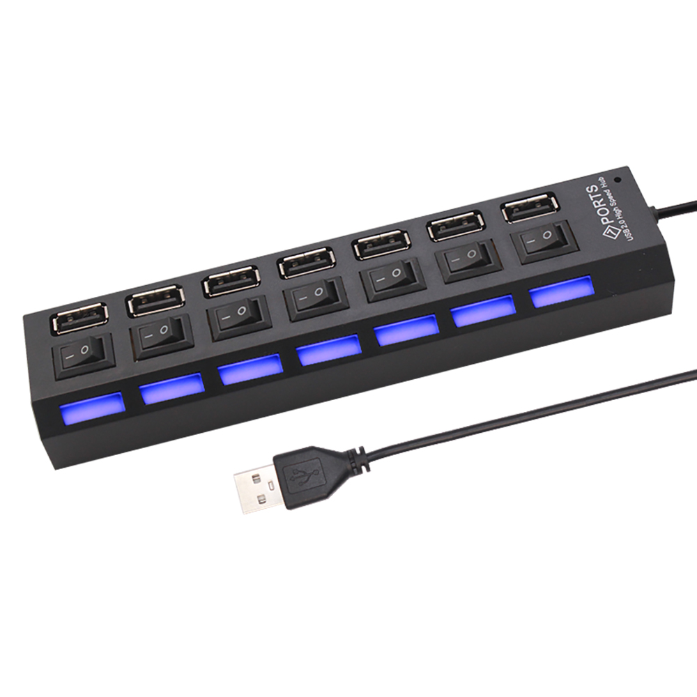 7-Port-USB-2.0-Hub-Splitter fü – Multi Port Usb Hub Bewertung und Preis
