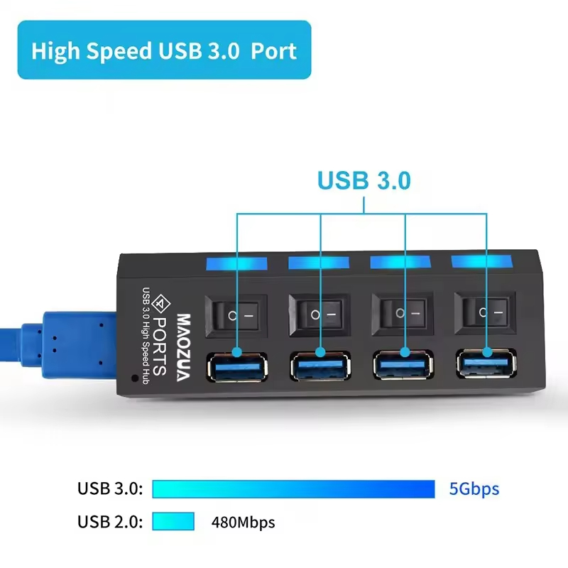 Hochgeschwindigkeits-4-Port-US – Multi Port Usb Hub Bewertung und Preis