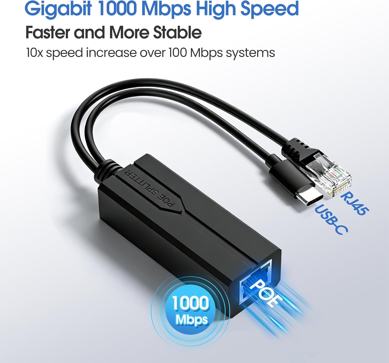 Neuer POE-Splitter 48V zu 5V U – Power Over Ethernet Bewertung und Preis