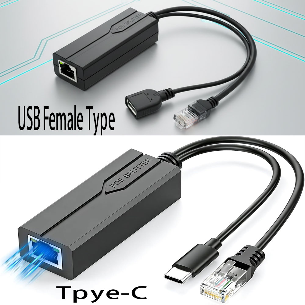 Neuer POE-Splitter 48V zu 5V U – Power Over Ethernet Bewertung und Preis