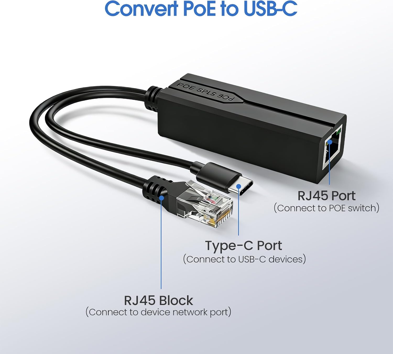 Neuer POE-Splitter 48V zu 5V U – Power Over Ethernet Bewertung und Preis