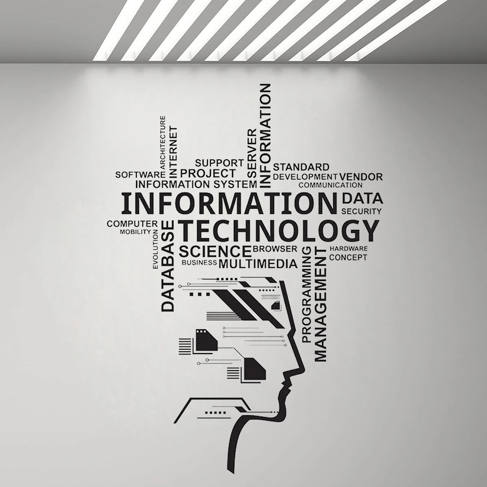 Vinyl-Wandaufkleber für Inform – Information Technology Officer Bewertung und Preis