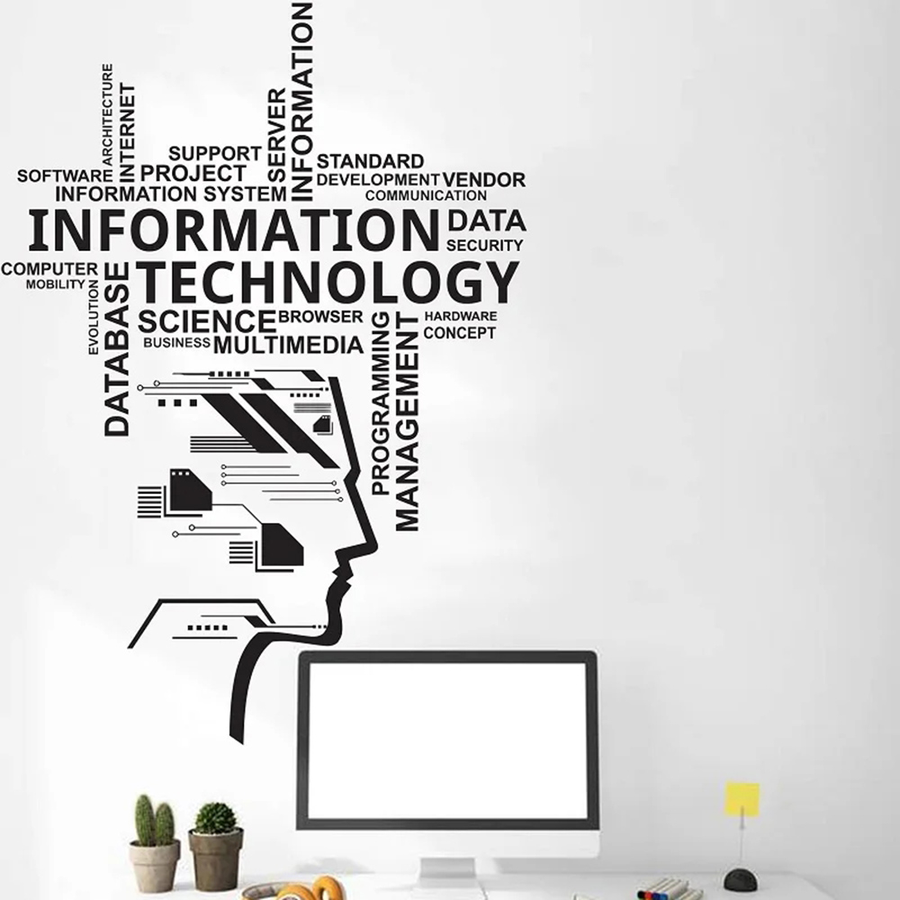 Vinyl-Wandaufkleber für Inform – Information Technology Officer Bewertung und Preis