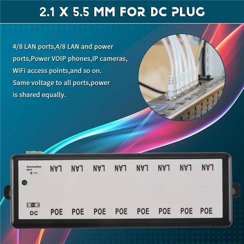 PHILE-8 Ports PoE-Injektor PoE – Power Over Ethernet Bewertung und Preis