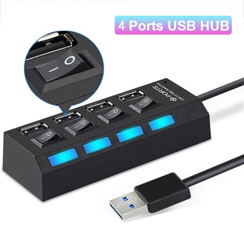 4-in-1 USB-Hub USB-Schalter US – Multi Port Usb Hub Bewertung und Preis