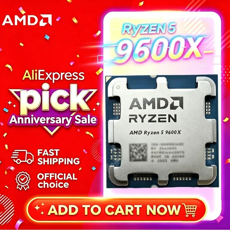 AMD Ryzen 5 9600X 100% AMD R5  – Amd Cpu Ryzen 5 Bewertung und Preis