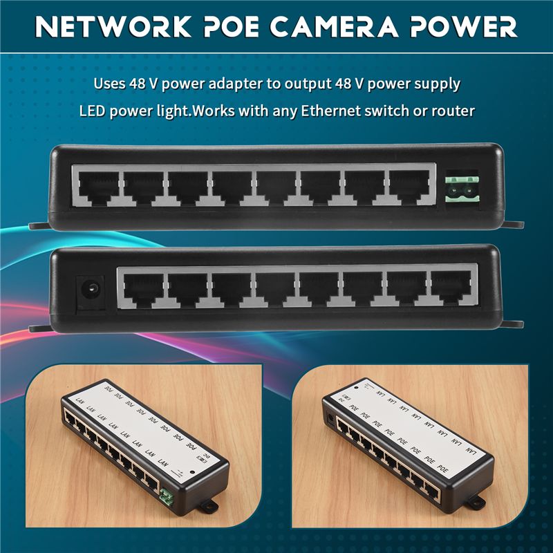 B03B-8 Ports PoE-Injektor PoE- – Power Over Ethernet Bewertung und Preis