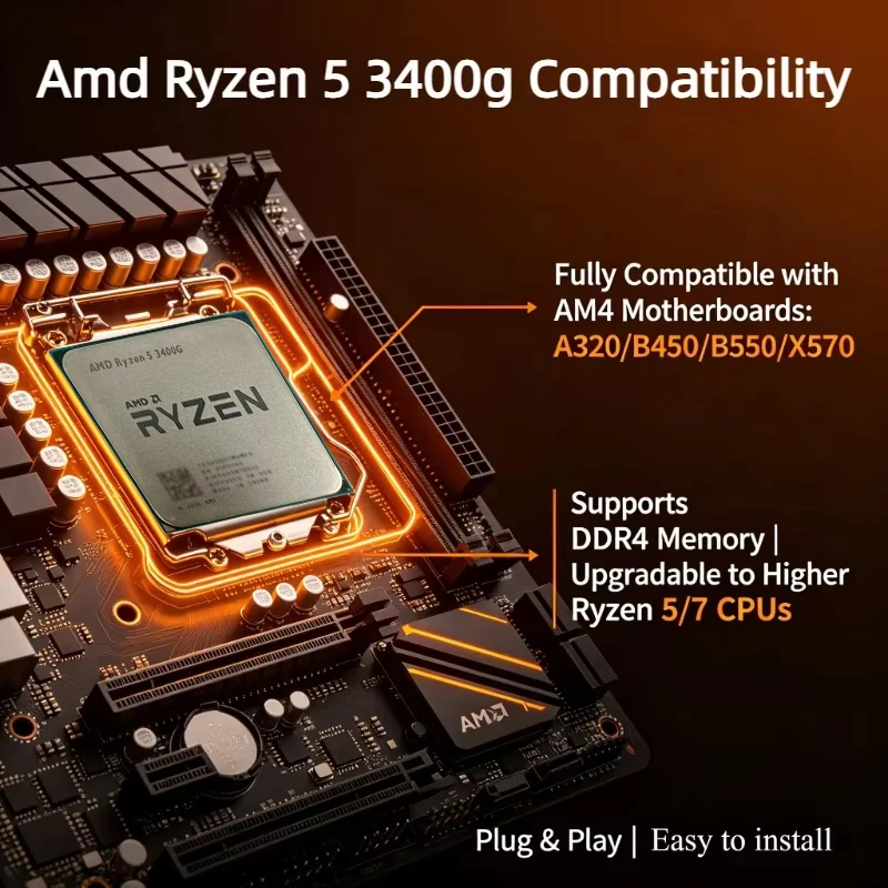 AMD Ryzen 5 3400G AM4 Desktop- – Amd Cpu Ryzen 5 Bewertung und Preis